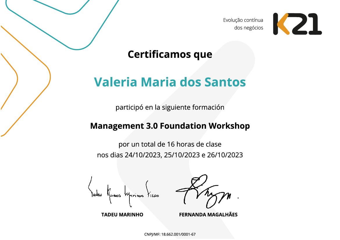 Certificado K21